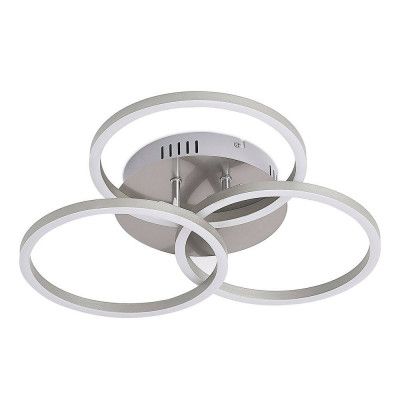 Lindby - Qiana Round Plafond LED Nickel