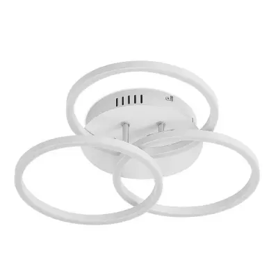 Lindby - Qiana Round Plafond LED White