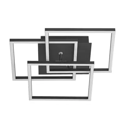 Lindby - Qiana Square Plafond LED Black