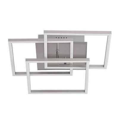 Lindby - Qiana Square Plafond LED Nickel