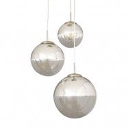 Lindby - Ravena Taklampa Clear/Chrome/Nickel