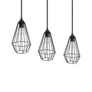 Lindby - Remus 3 Taklampa Black