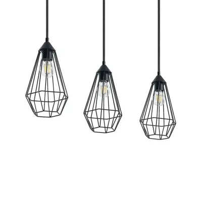 Lindby - Remus 3 Taklampa Black