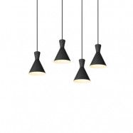 Lindby - Savrini 4 Taklampa Black