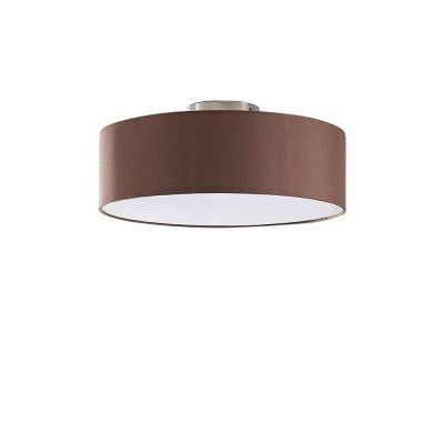 Lindby - Sebatin Plafond Ø40 Brown/White/Nickel