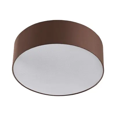 Lindby - Sebatin Plafond Ø40 Brown/White/Nickel