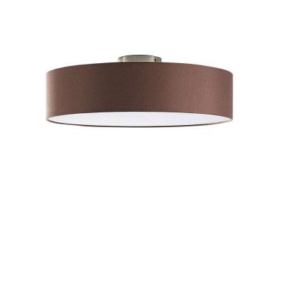 Lindby - Sebatin Plafond Ø50 Brown/White/Nickel