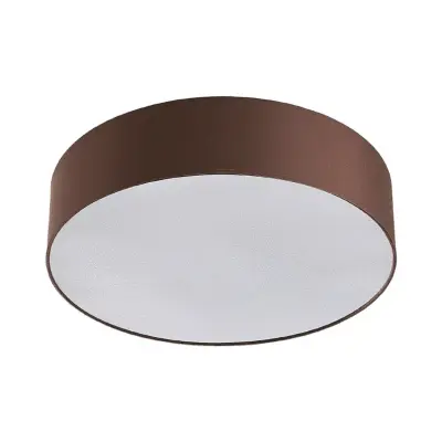 Lindby - Sebatin Plafond Ø50 Brown/White/Nickel