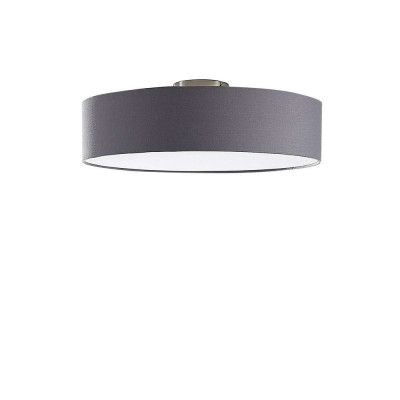 Lindby - Sebatin Plafond Ø50 Grey/White/Nickel