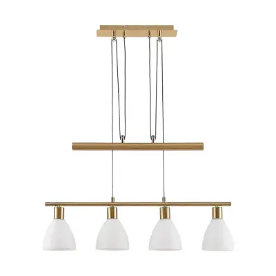 Lindby - Simeon Taklampa White/Brass