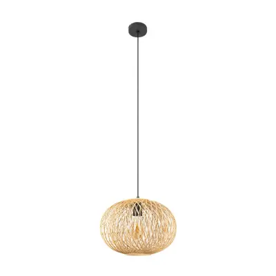 Lindby - Solvira Taklampa Bamboo/Black