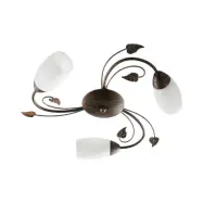 Lindby - Stefania 3 Plafond White/Black-Gold