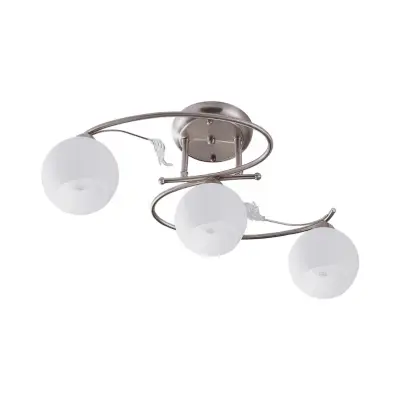 Lindby - Svean 3 taklampa vit/nickel