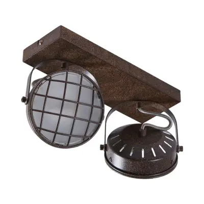 Lindby - Tamin 2 taklampa Rust/Vit