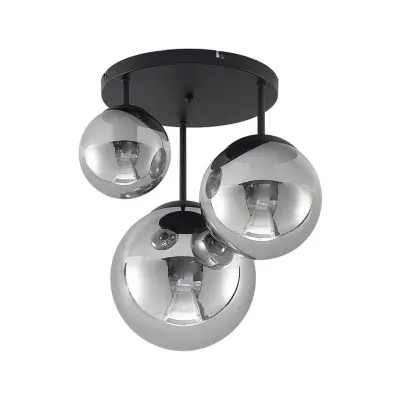 Lindby - Teeja 3 Round Plafond Smoke