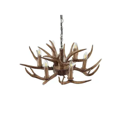 Lindby - Tejask 6 Taklampa Ø70 Brown