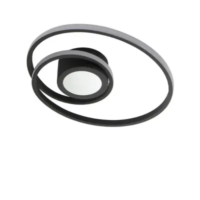 Lindby - Thalina LED Plafond 45cm Svart/Vit