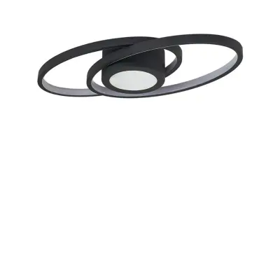 Lindby - Thalina LED Plafond 60cm Svart/Vit