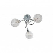Lindby - Ticino 3 Plafond Round Silver/Chrome
