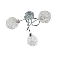 Lindby - Ticino 3 Plafond Round Silver/Chrome