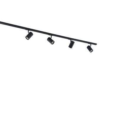 Lindby - Linaro Track 4 Plafond GU10 Svart