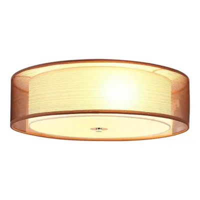 Lindby - Tobia Plafond Brown/White/Chrome