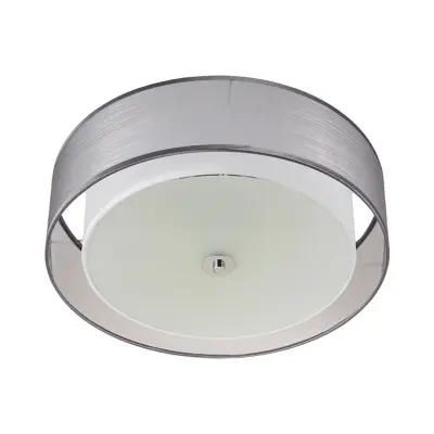 Lindby - Tobia Plafond Grey/White/Chrome