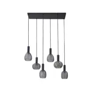 Lindby - Tolli 6 Taklampa Grå/Svart