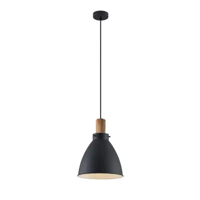 Lindby - Trebale Taklampa Black/Wood