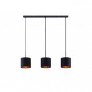 Lindby - Trinika 3 Taklampa Black/Gold