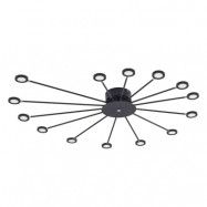Lindby - Tuuli 14 LED Plafond Black