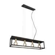 Lindby - Ubanio 4 Taklampa Black/Brass
