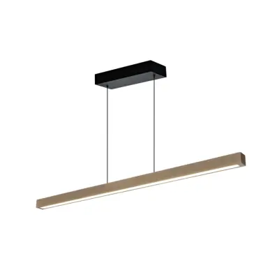 LINEA taklampa, ljus natur trä/svart