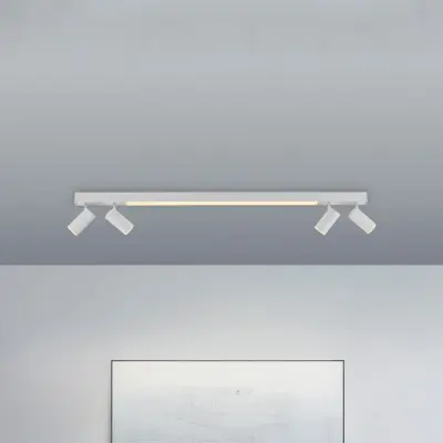 Lines LED-taklampa, 120 cm, vit, CCT, fjärrkontroll – PURE Pure Lines - Vardagsrum - Modern - Metall - Vinklad