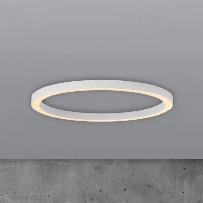Lines LED-taklampa, Ø70 cm, vit, CCT-fjärrkontroll – PURE - Vardagsrum - Modern - Metall - Rund