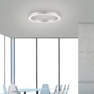 Lines Round LED-taklampa, diamant, Ø 50 cm, CCT – PURE PURE Lines Round - Vardagsrum - Modern - Metall - Rund
