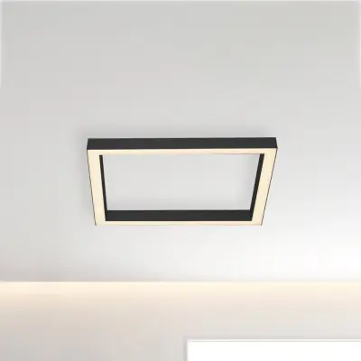 Lines Square LED-taklampa, grafit, 55 cm, CCT – PURE PURE Lines Square - Vardagsrum - Modern - Metall - Vinklad