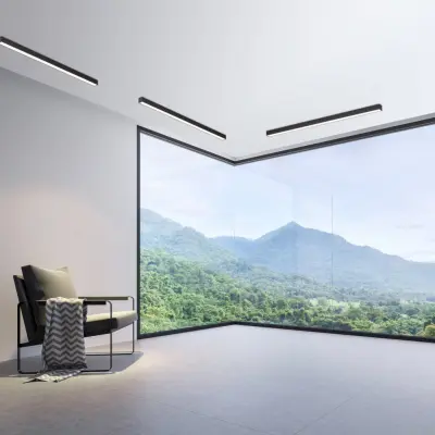 Lines Straight LED-taklampa, grafit, 110 cm, CCT – PURE PURE Lines Straight - Vardagsrum - Modern - Metall - Vinklad