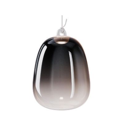 Lodes - Oblò Taklampa Large 2700K Glossy Røyk/Vit