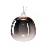 Lodes - Oblò Taklampa Small 3000K Glossy Røyk/Vit