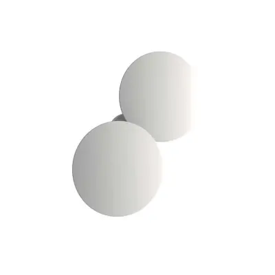 Lodes - Puzzle LED-vägg-/taklampa, vit, 2700K, Ø 11,5 cm