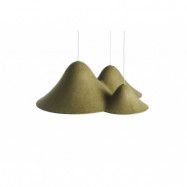Loom Design - Panorama Taklampa Small Green/Black