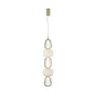LOOM DESIGN - Pearl 5 pendellampa Amber/Guld