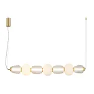 LOOM DESIGN - Pearl 7 pendellampa Amber/Guld