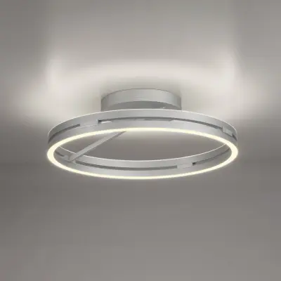 Loop LED-taklampa, sten, metall, Ø 60 cm CCT – PURE PURE Loop - Vardagsrum - Modern - Aluminium - Med en ljuskälla