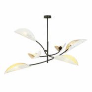 LOTUS 6 Taklampa, Svart/Vit/Guld