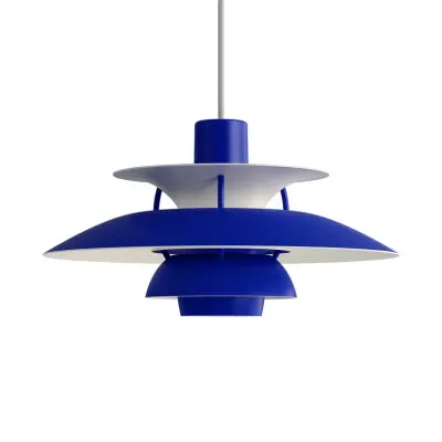 Louis Poulsen - PH 5 Mini Taklampa Monochrome Blue