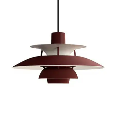 Louis Poulsen - PH 5 Mini Taklampa Monochrome Burgundy