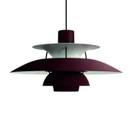 Louis Poulsen - PH 5 Taklampa Monochrome Burgundy