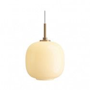 Louis Poulsen - VL45 Radiohus Taklampa Ø175 Brass/Glossy Pale Yellow